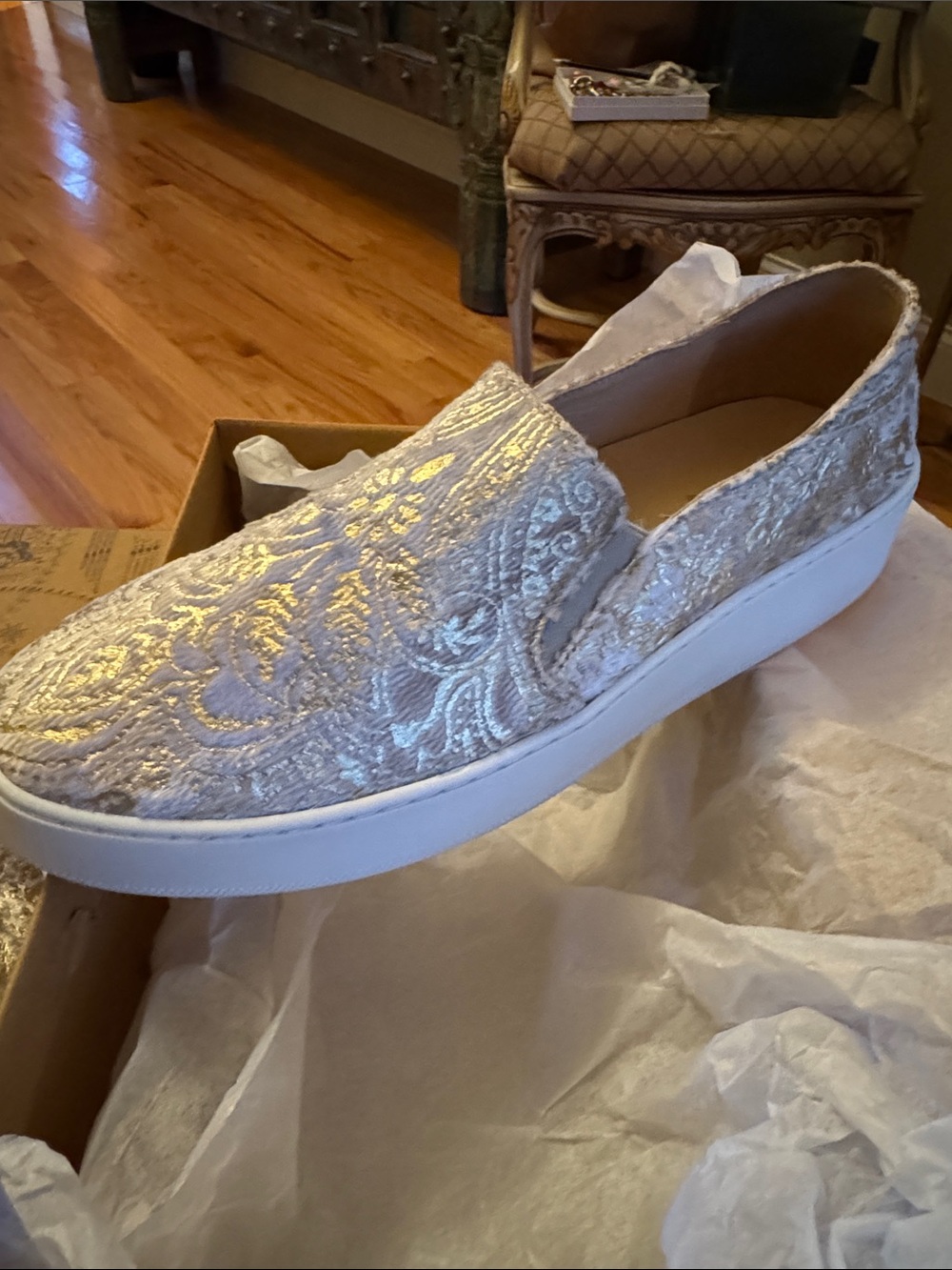 New Clearance in box, $198 FREE PEOPLE Calf-Hair Sneaker Sz 41